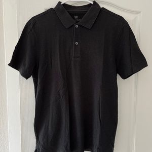 Mack Weldon SILVERKNIT Polo Shirt (True Black) – Small